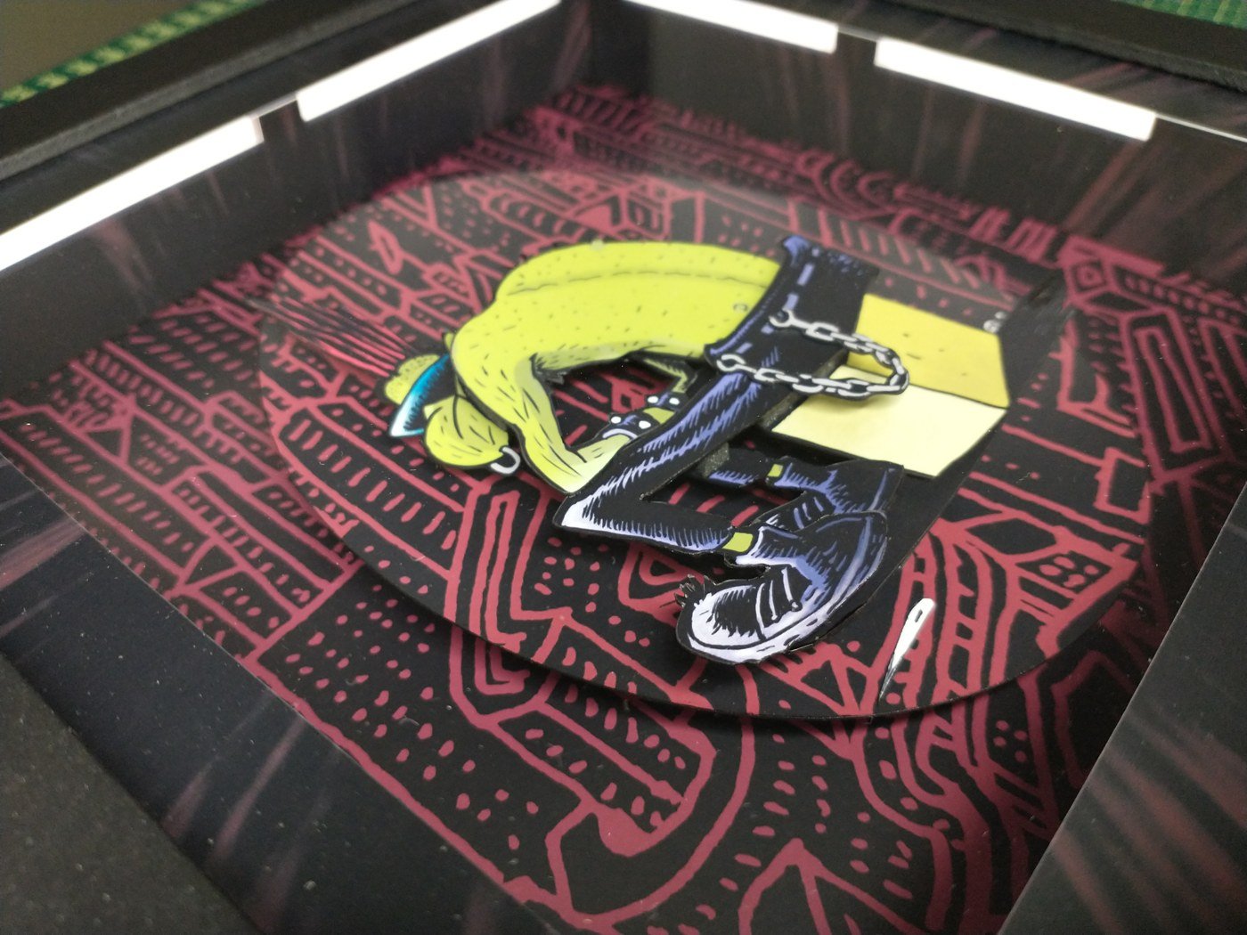 Shadowbox comemorativa do Bob Cuspe, de Angeli